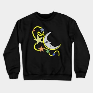 Stars and a Moon Crewneck Sweatshirt